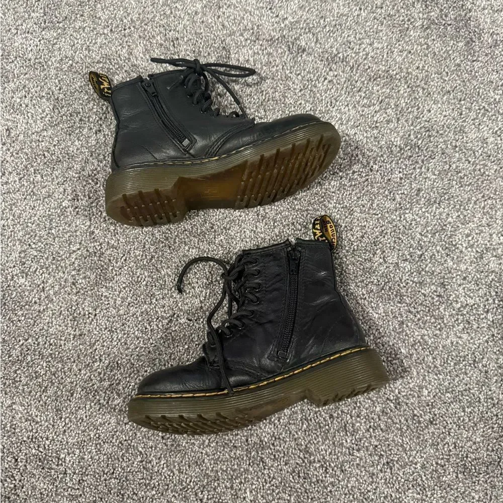 Dr. Martens 1460 Black Lace-Up Leather Boots Sz 12